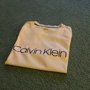 Calvin Klein Mens White Swim Shirt